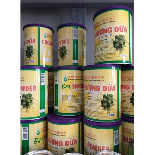 bột hương dừa 500g dùng để nấu chè dừa dầm cực ngon