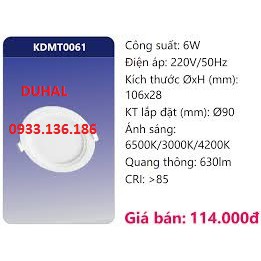 Đèn led âm trần Duhal KDMT0061