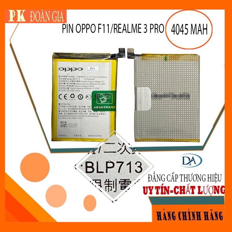 Pin oppo F11/realme 3pro BLP713 chính hãng