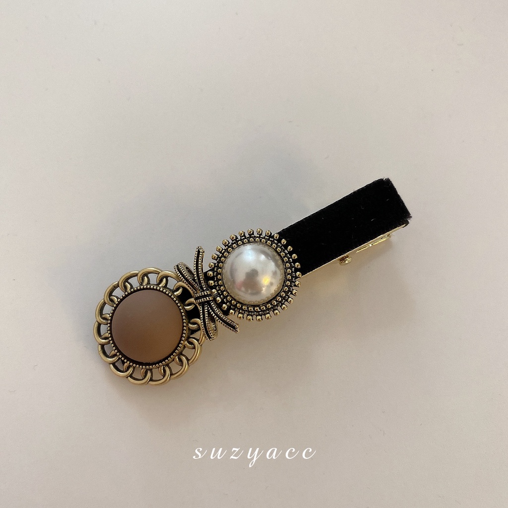 Kẹp tóc nữ đính ngọc trai giả xinh xắn phong cách Hàn Quốc cho nữ