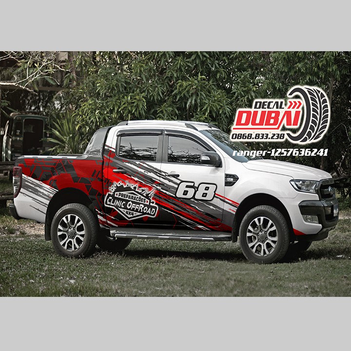 Tem dán sườn xe ford ranger