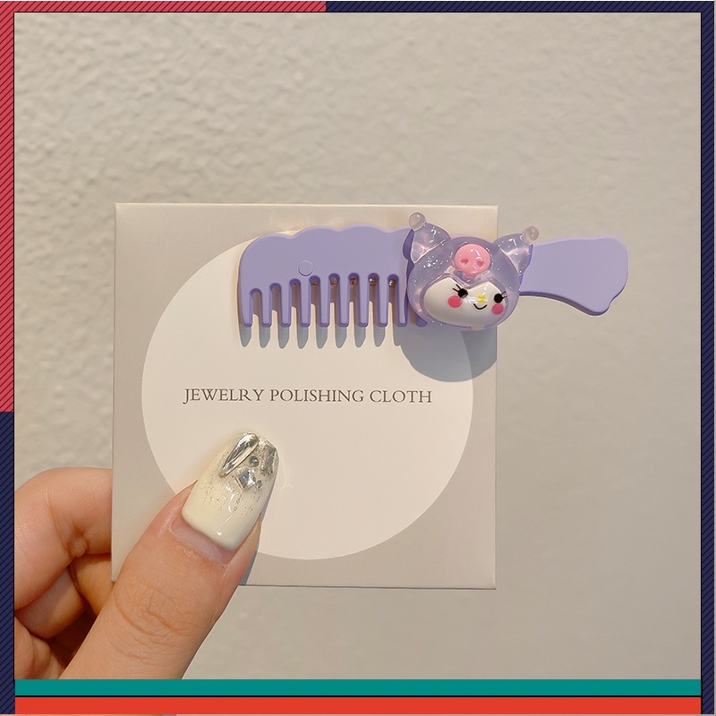 Kẹp Tóc Hình Lược Nhỏ Sanrio Yugui Dog Kuromi Cho Bé Gái