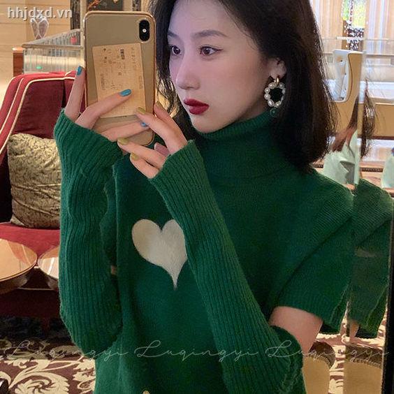 Lu Qingyi Áo sweater dệt kim cổ cao tay dài có thể tháo rời thiết kế cổ điển thu đông cho nữ
 | BigBuy360 - bigbuy360.vn