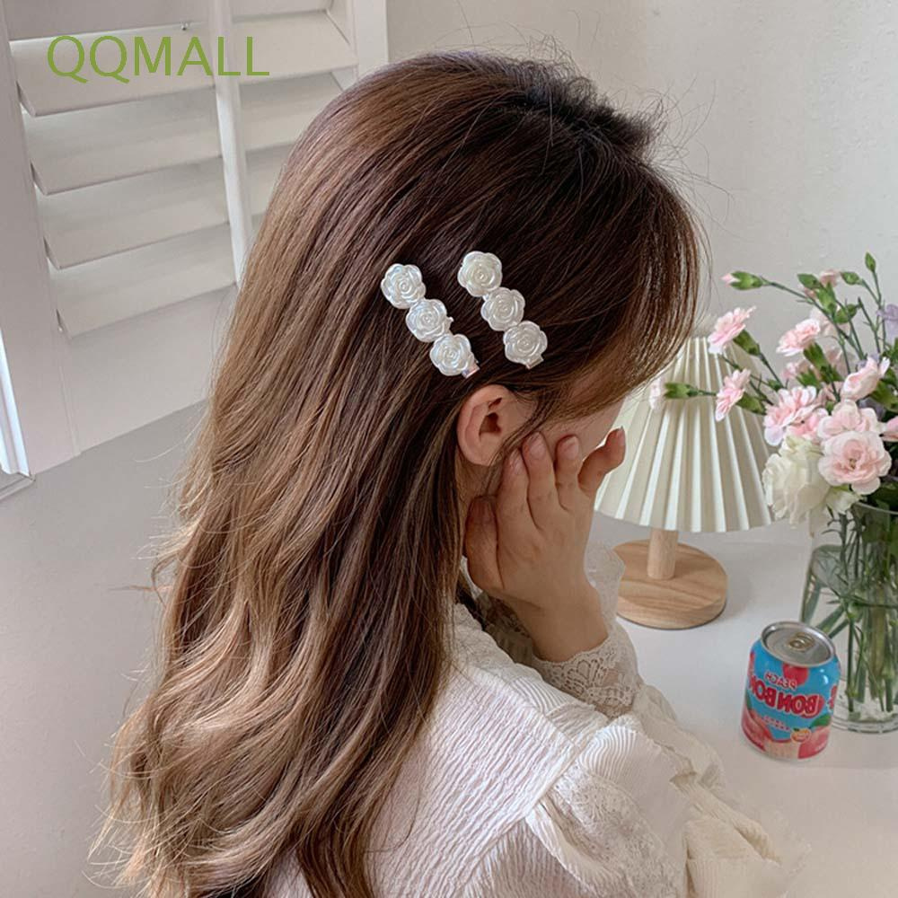 Kẹp Tóc Hoa Hồng Bằng Hợp Kim Acrylic Nhiều Màu Sắc Phong Cách Hàn Quốc Cổ Điển Thời Trang Cho Nữ