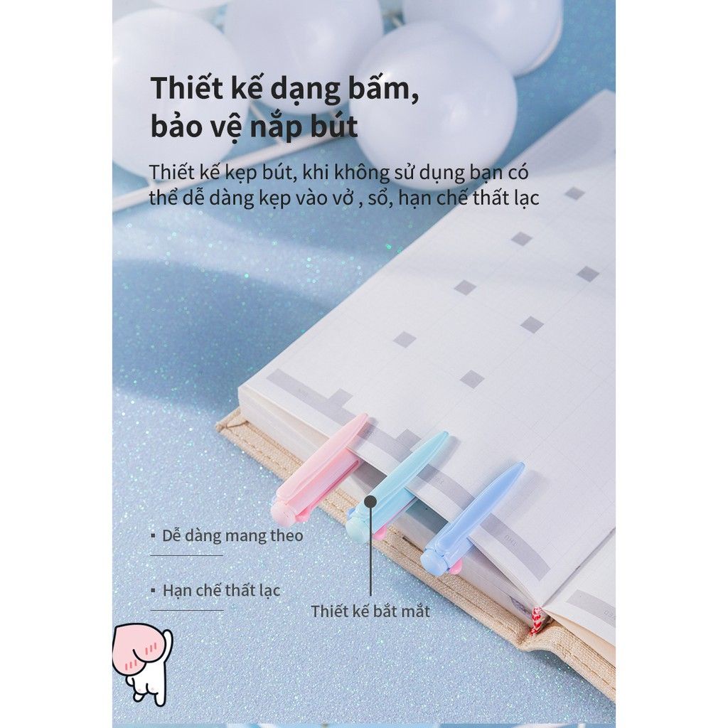 Bút bi dầu 4 màu Deli S170 ngòi 0.7mm
