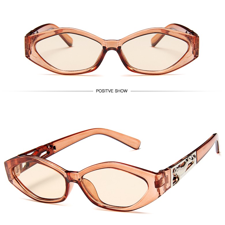 Kính Mát Gọng Oval Phong Cách Retro Cho Nữ