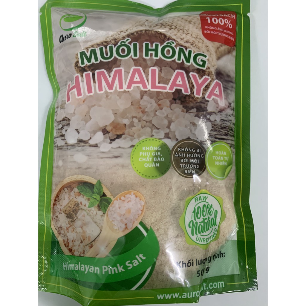 Muối hồng Himalaya nguyên chất dùng nấu ăn dạng mịn túi 500g (bao bì mới)