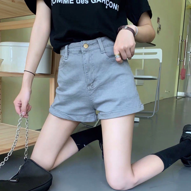 {Sẵn} Quần SHORT DENIM CẠP CAO HÀN QUỐC (đủ size)