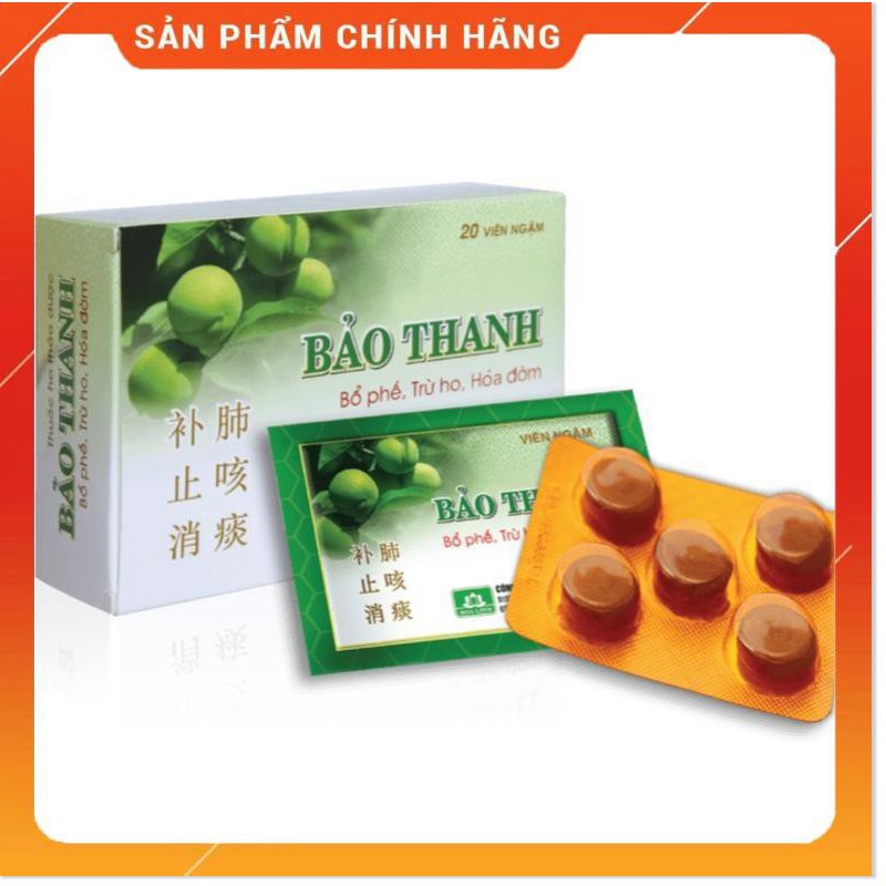 Viên ngậm Bảo Thanh hộp 20 viên