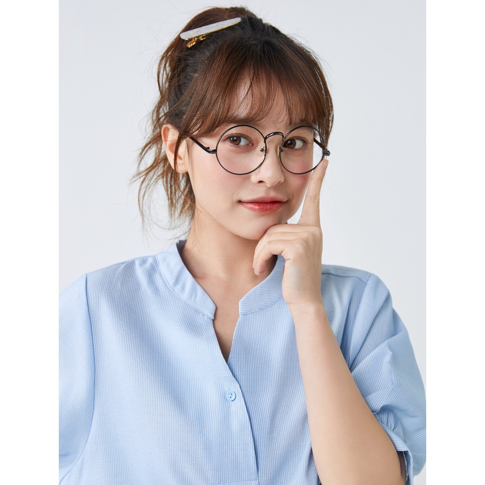 Áo sơ mi nữ cổ tàu ChunXuu thiết kế tay lỡ bồng kẻ thời trang - TK20.44