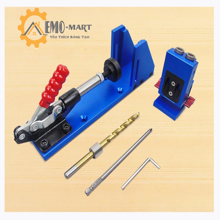 Bộ cữ khoan chéo cao cấp 2 ⚡️𝐅𝐑𝐄𝐄 𝐒𝐇𝐈𝐏⚡️ Có bàn kẹp cố định - Hợp kim Aluminium cao cấp