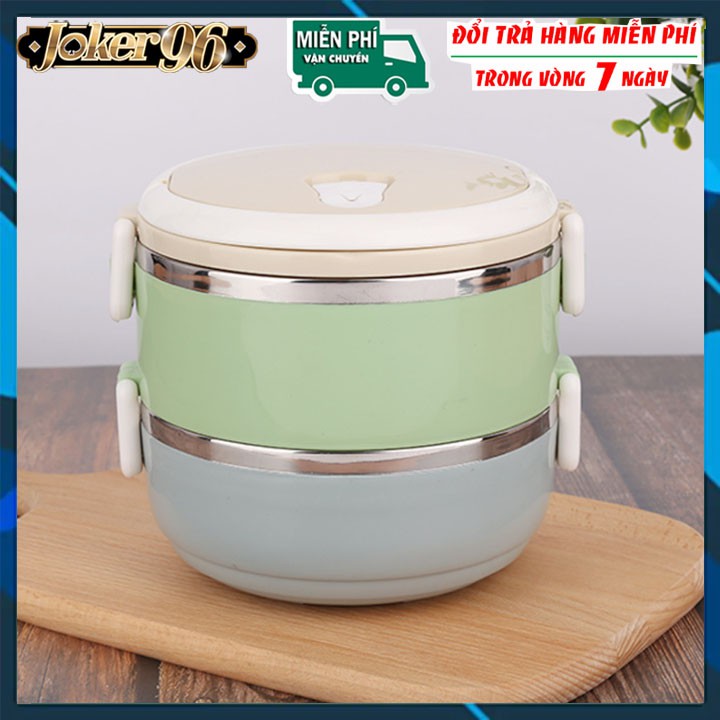 Hộp cơm giữ nhiệt lõi inox 2 tầng Lunch Box