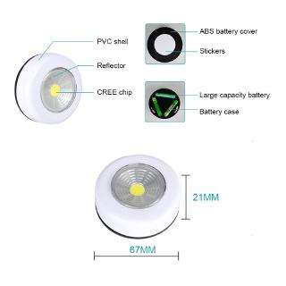 Đèn LED tròn COB không dây chạm cảm ứng