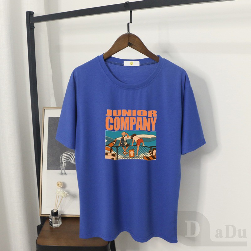 Áo Thun Tay Ngắn Cổ Tròn Chất Liệu 100% Cotton Plus Size S ~ 3XL Phong Cách Hàn Quốc Cho Cặp Đôi