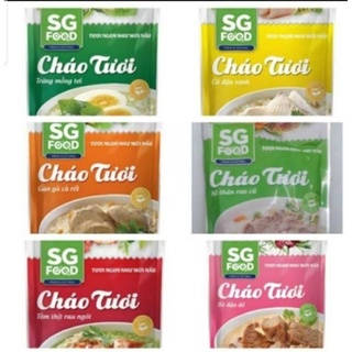Combo 30gói ( 1 thùng) cháo tươi saigon Food 240g(6 vị đủ vị)