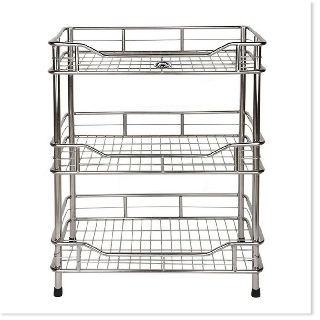 Kệ chén bát inox 3 tầng dài 50cm