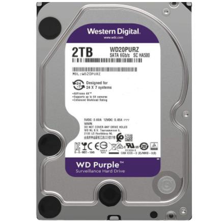 Ổ cứng máy tính WD Purple 500GB-1TB-2TB(Tím)