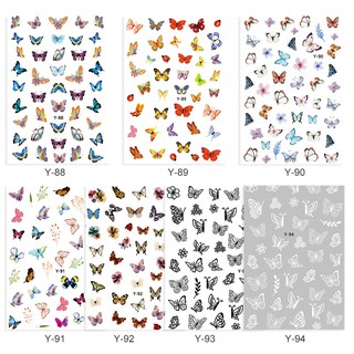 Sticker 3D bướm - hình dán móng
