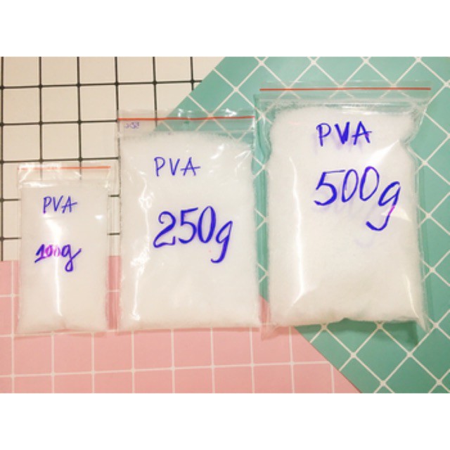 Bột Hồ PVA Nguyên Liệu Nấu Keo Trong Làm Slime 1kg