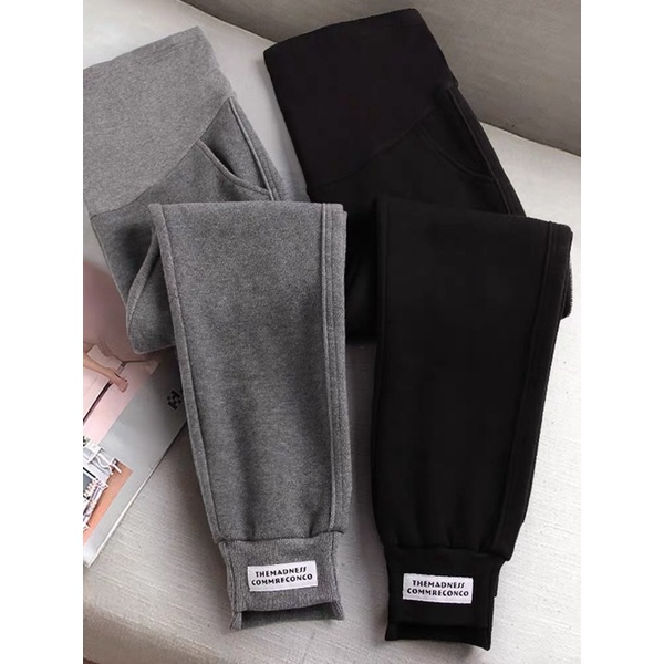 Quần bầu bomer nỉ da cá ấm áp dày dặn có bo chun dưới gấu