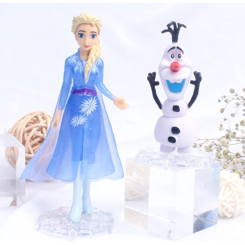Set 5 Mô Hình Công Chúa Disney Frozen 2 Trang Trí Bánh Kem