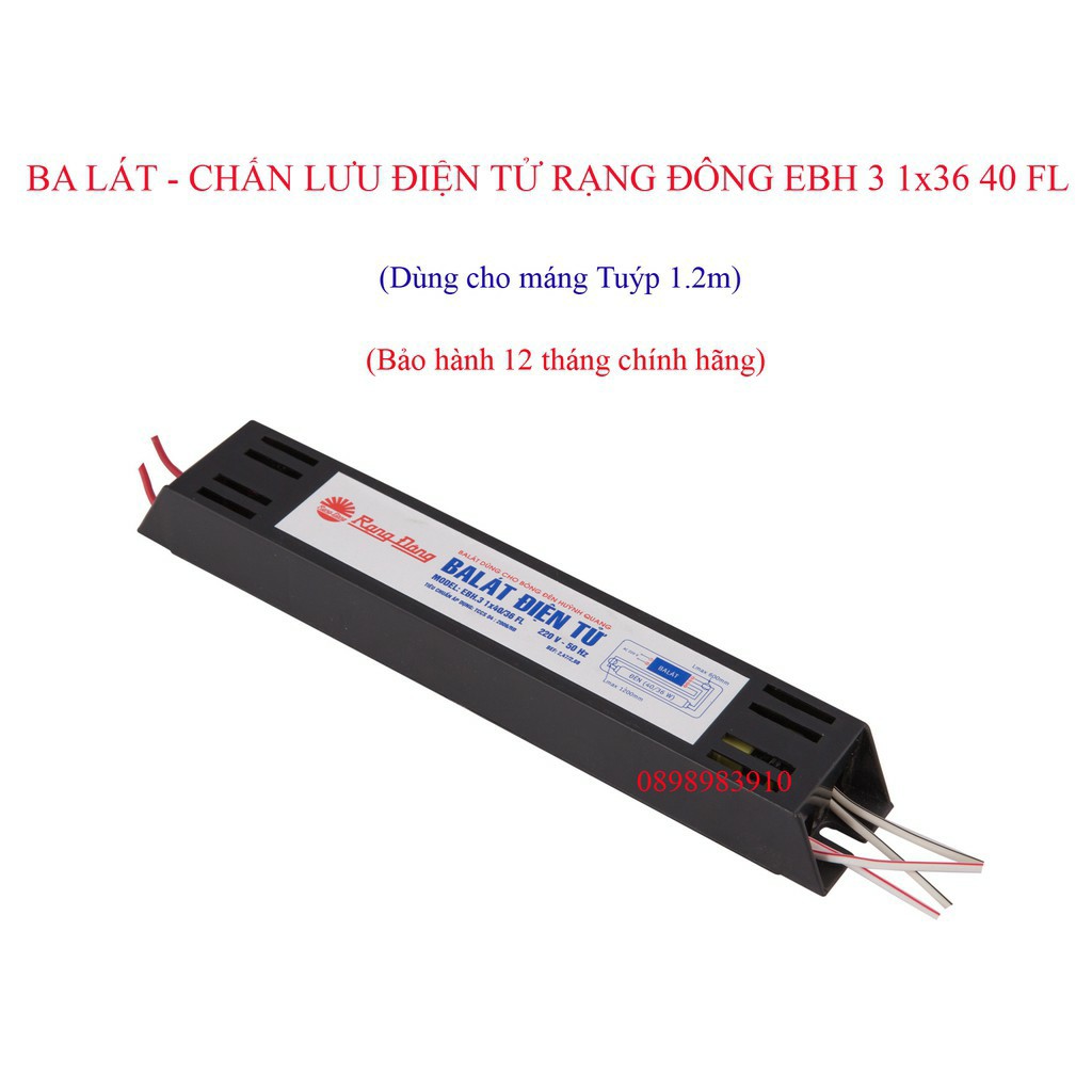 Chấn lưu, Ba lát điện tử RẠNG ĐÔNG dùng cho máng tuýp 1m2 và 0.6m (6T)