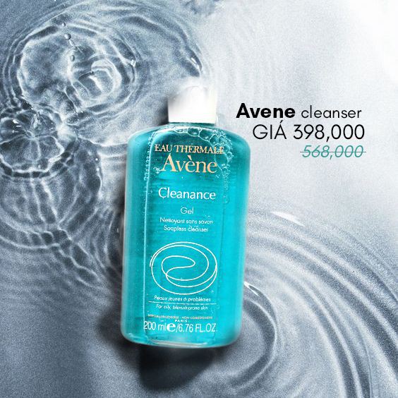 [Mã 66FMCGSALE hoàn 8% xu đơn 500K] Sữa Rửa Mặt Eau Thermale Avène Cleanance Gel 300ml