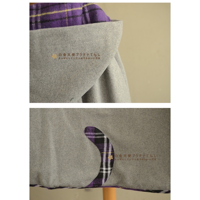 Áo khoác len dáng rộng có mũ trùm kiểu Nhật Bản thời trang thu đông cho nữ | BigBuy360 - bigbuy360.vn