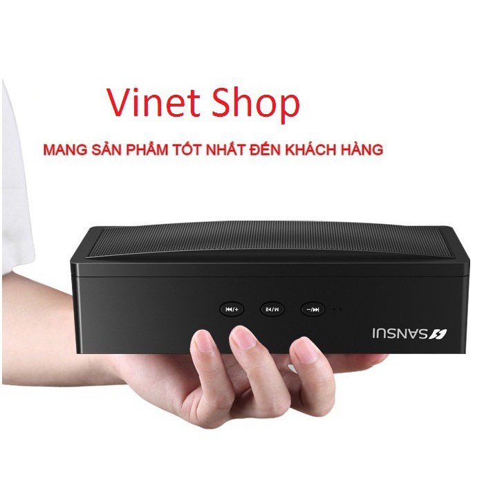 Loa Bluetooth Chính Hãng SANSUI Âm Thanh Vượt Trội  bảo hành 12 tháng của Vinet Shop -DC3498