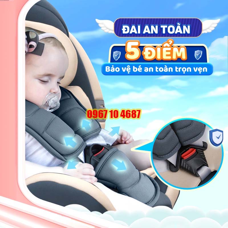 Ghế ngồi ô tô dành cho bé sơ sinh đến 4 tuổi CHILUX ROY ALPHA - An toàn, tiện lợi