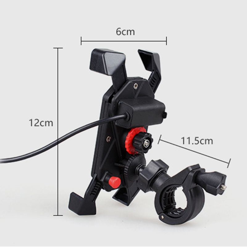 Giá Đỡ Điện Thoại Kiêm Sạc Không Dây USB Tiện Dụng Cho Xe Hơi