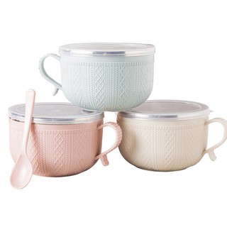 Bộ bát thìa cốc chén Úp Mỳ, Đựng Canh, Cơm, Cháo, Súp, mì giữ nhiệt lâu với chất liệu inox 2 lớp đầy tiện lợi (NB79)