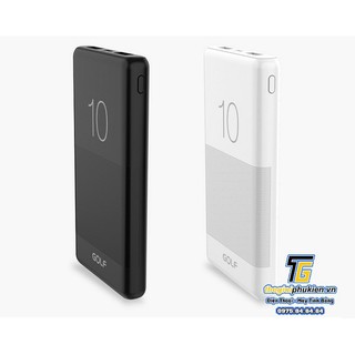 Pin sạc dự phòng golf candy g80 10000mah hỗ trợ sạc nhanh