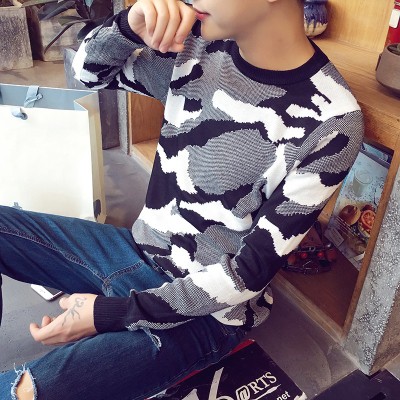 Đồ đôi/Áo dệt kim/Áo khoác/Áo len nam, cổ tròn, dài tay, chui đầu, thời trang, phù hợp cho mùa xuân, thu, phong cách Hàn