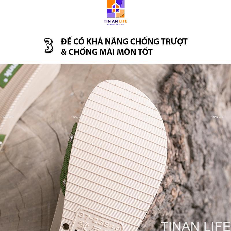 Dép Nữ Quai Ngang Cao 5cm, Êm Chân, Bám Sàn Không Trơn Trượt