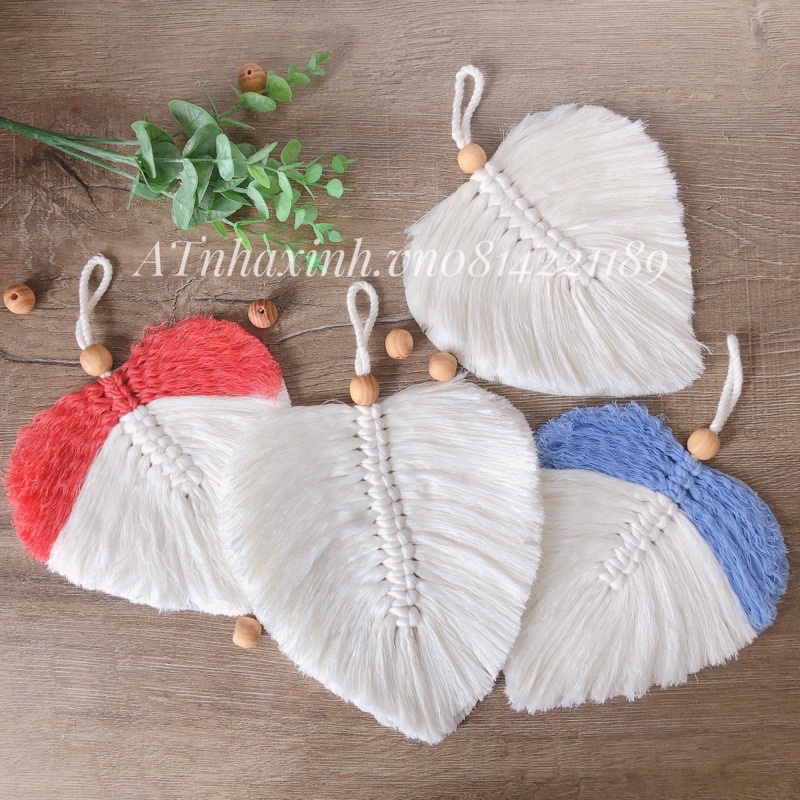 Lá treo trang trí tết macrame decor trang trí nội thất