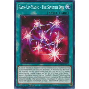 Thẻ Bài Yugioh Rank-Up-Magic - The Seventh One - LED9-EN014 - Common 1st Edition