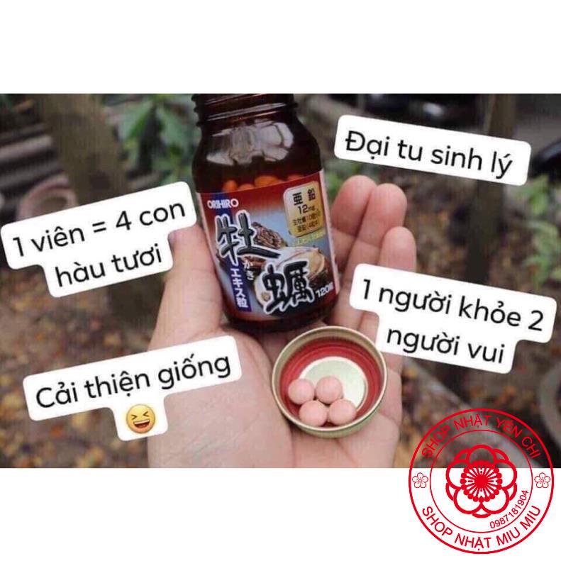 Viên uống tinh chất hàu tươi, hàu nghệ tăng cường sinh lý Orihiro 120viên và 180viên