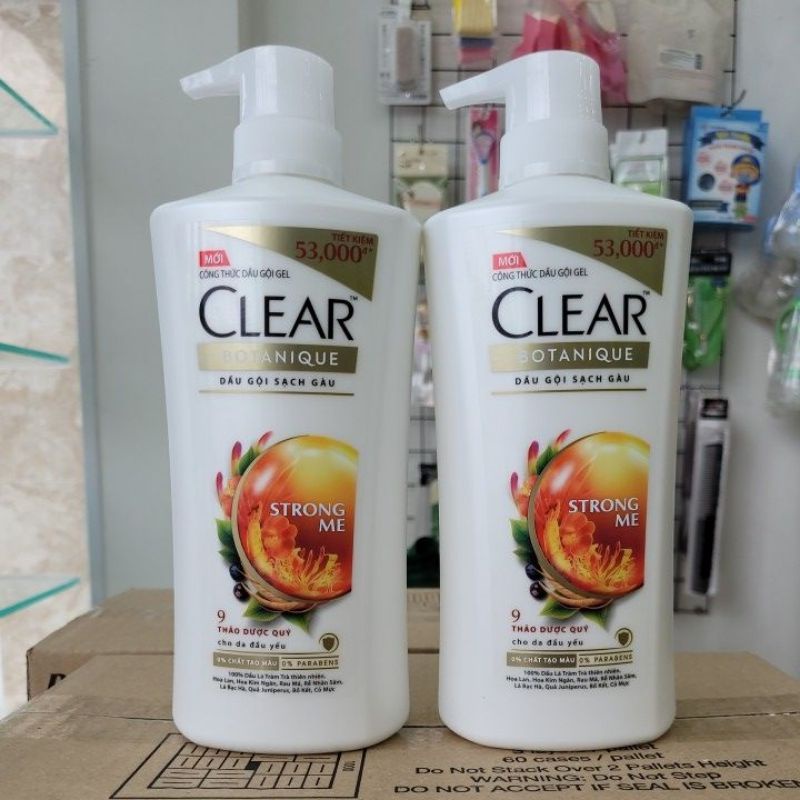 Dầu gội sạch gàu Clear Thảo Dược Botanique 630g/chai