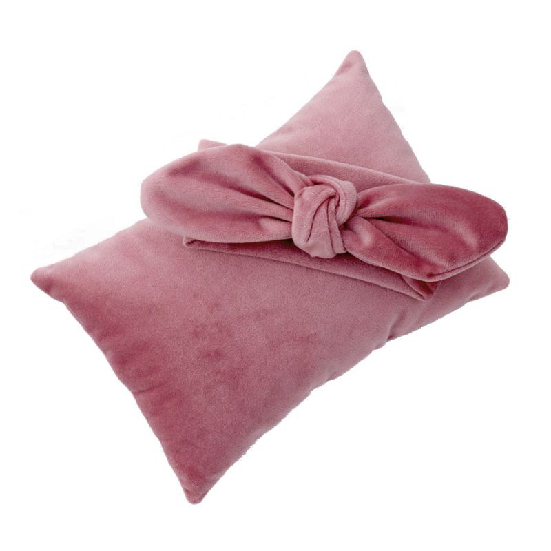 Set 2 Món Băng Đô + Gối Bằng Vải Nhung Làm Phụ Kiện Chụp Ảnh Cho Bé Sơ Sinh 0-2 Tháng Tuổi