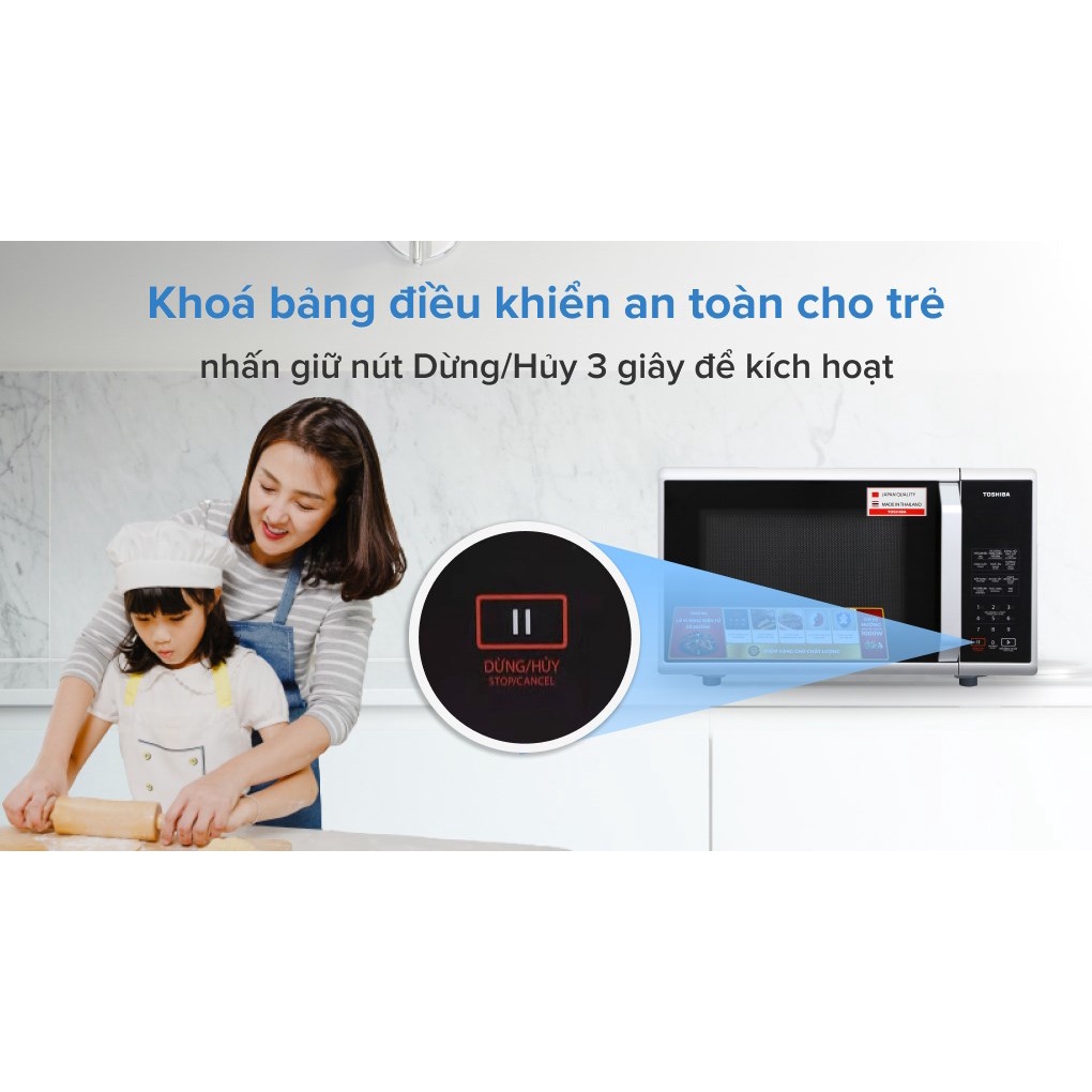 Lò vi sóng có nướng Toshiba ER-SGS23(S1)VN 23 lít