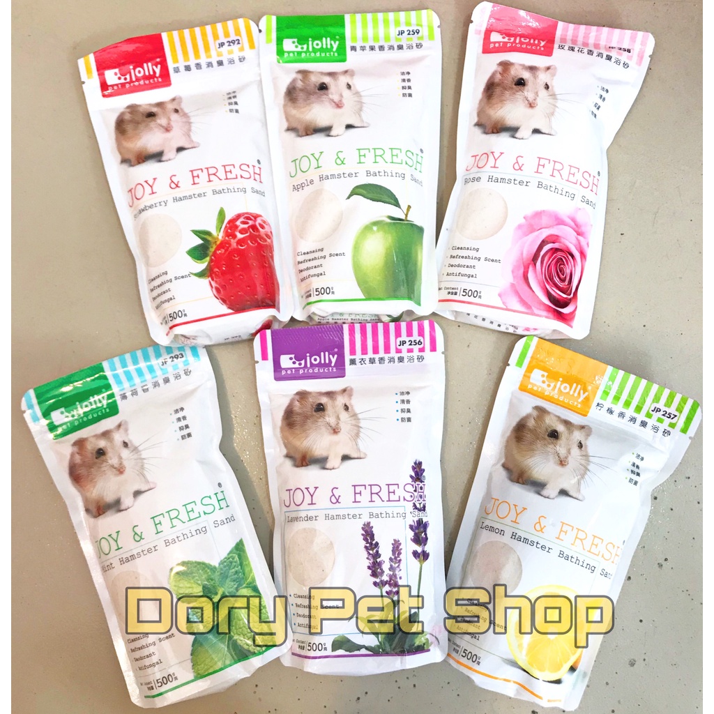 Cát Tắm Jolly Diệt Khuẩn 500gr Hamster Thỏ Bọ Nhím Sóc