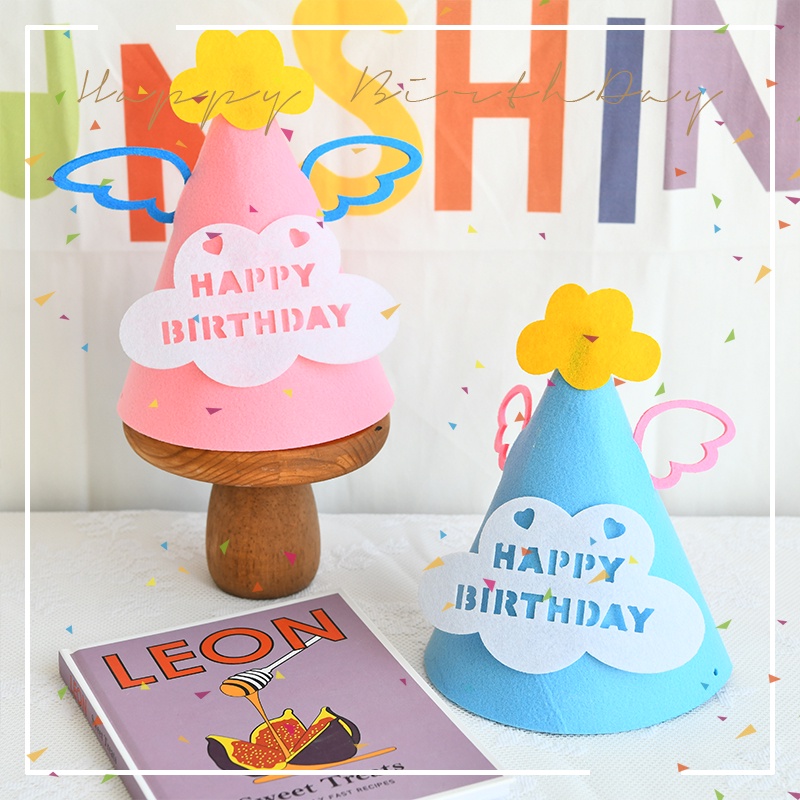 Mũ Sinh Nhật Họa Tiết Chữ Happy birthday Cho Bé