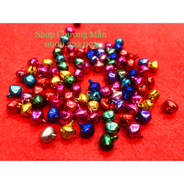 Set 100 Chuông Nhí 8mm Đủ Màu Trang Trí Phụ Kiện Handmade Giá Sỉ