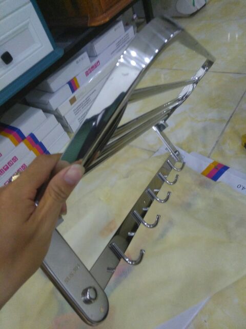 MÁNG KHĂN TẮM THANH TREO KHĂN INOX 304 CAO CẤP