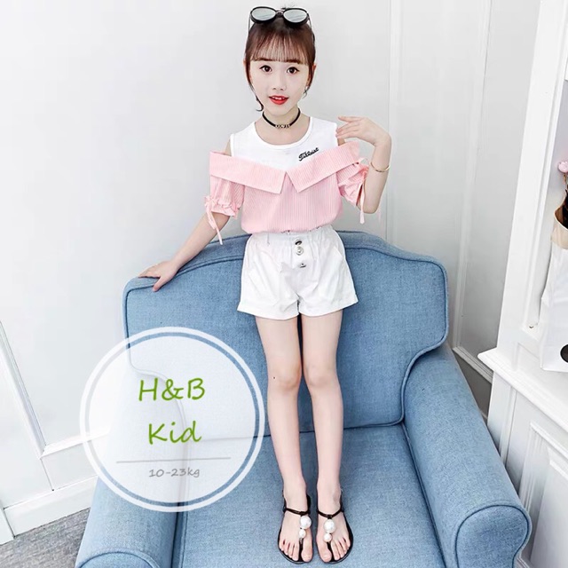 [HOT] SIZE 8-19KG❣SÉT BỘ ÁO KIỂU CÁ TÍNH CHO BÉ PHỐI QUẦN THÔ ĐŨI MÁT LỊM