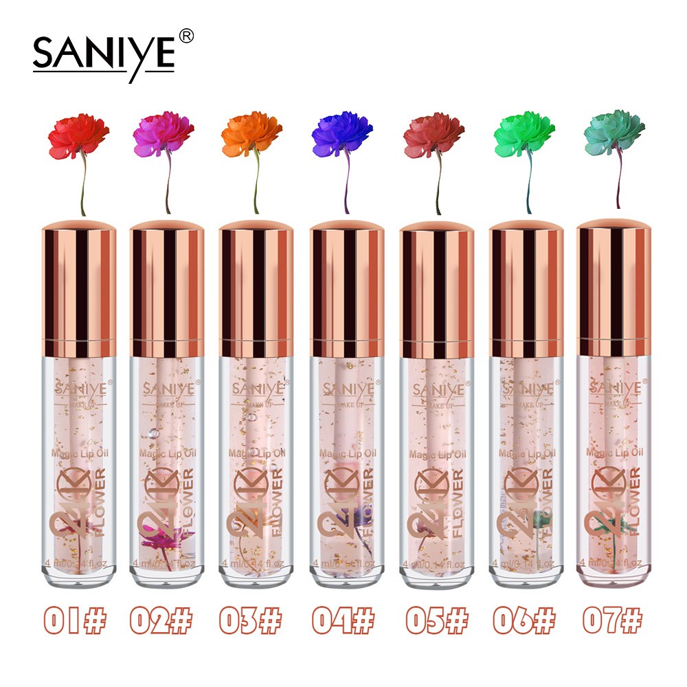 ( Mypham35 ) Son môi tinh chất vàng 24K dưỡng ẩm lâu trôi chăm sóc môi hiệu quả L1121 SANIYE 4ml | BigBuy360 - bigbuy360.vn