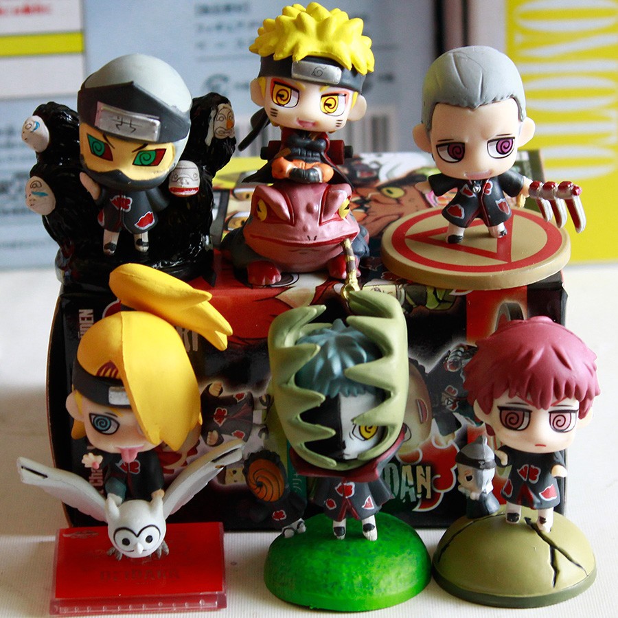 Mô hình chibi 6 nhân vật NARUTO   hàng order chất lượng