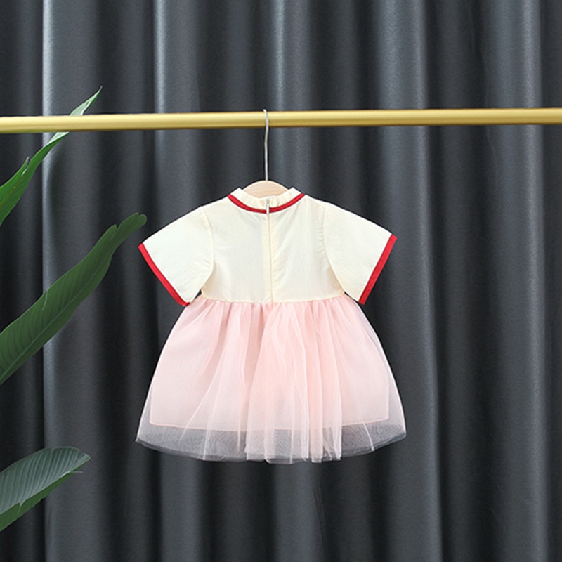 Đầm Hán Phục Thêu Hoa Chất Liệu Chiffon Thời Trang Mùa Hè Cho Bé Gái 2023