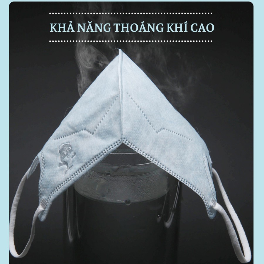 Khẩu trang hình táo 3Q kháng khuẩn dành cho bé từ 2-12 tuổi